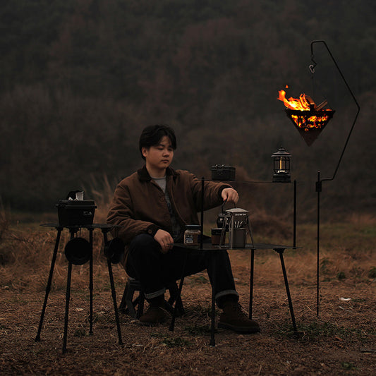 Foldable Triangle Fire Pit