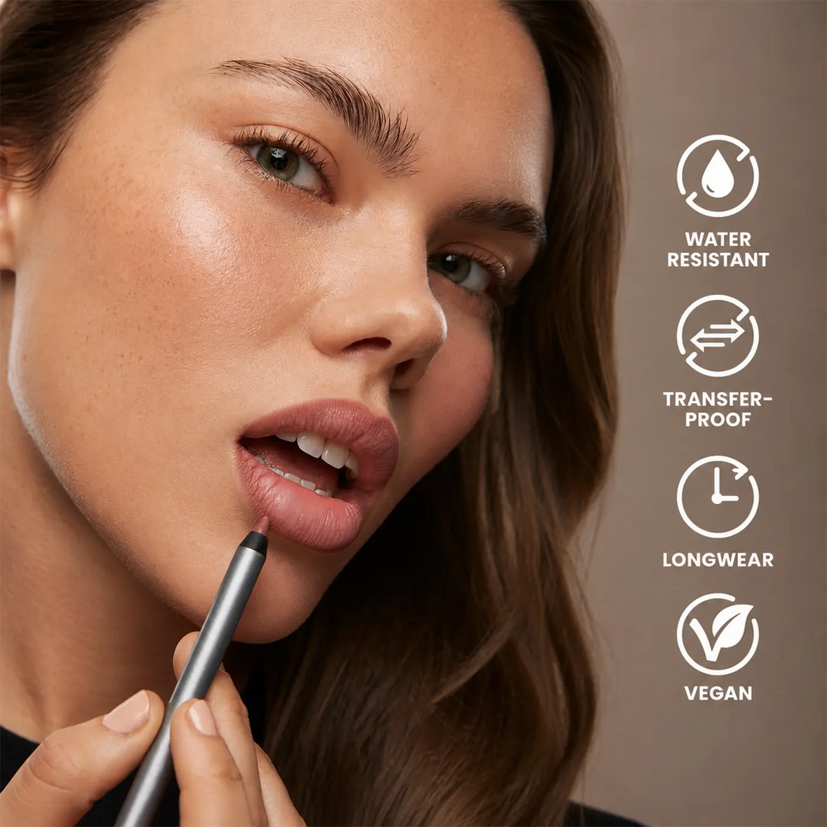 Creamy Lip Contour Pencil | Precise, Transfer‑Proof 6‑Hour Lip Liner