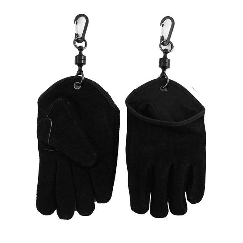 Fireproof Leather Camping Gloves with Magnetic Quick-Release Clip | Campvella