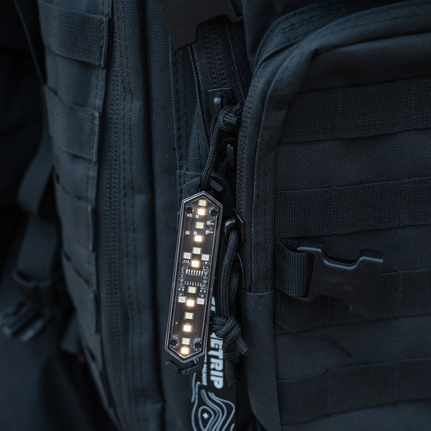 8-Piece Camping Rope Light Set with Buckles, Type-C Rechargeable, Stepless Dimming | Traverseon