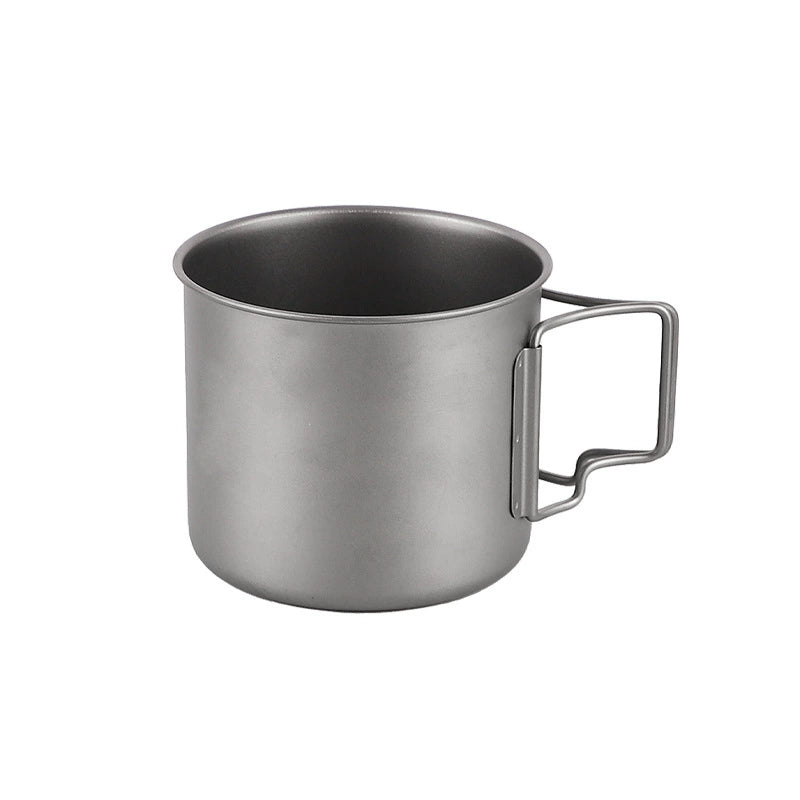 Titanium Camping Cup with Lid