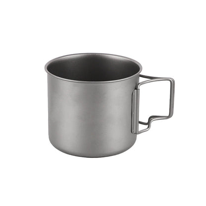 Titanium Camping Cup with Lid