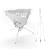 Foldable Pyramid Fire Pit – Portable Wood-Burning Camp Stove | Campvella