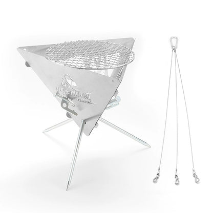 Foldable Triangle Fire Pit