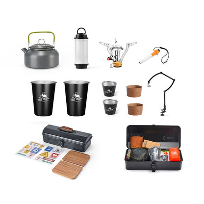 Outdoor Storage Kit with Lamp Stand