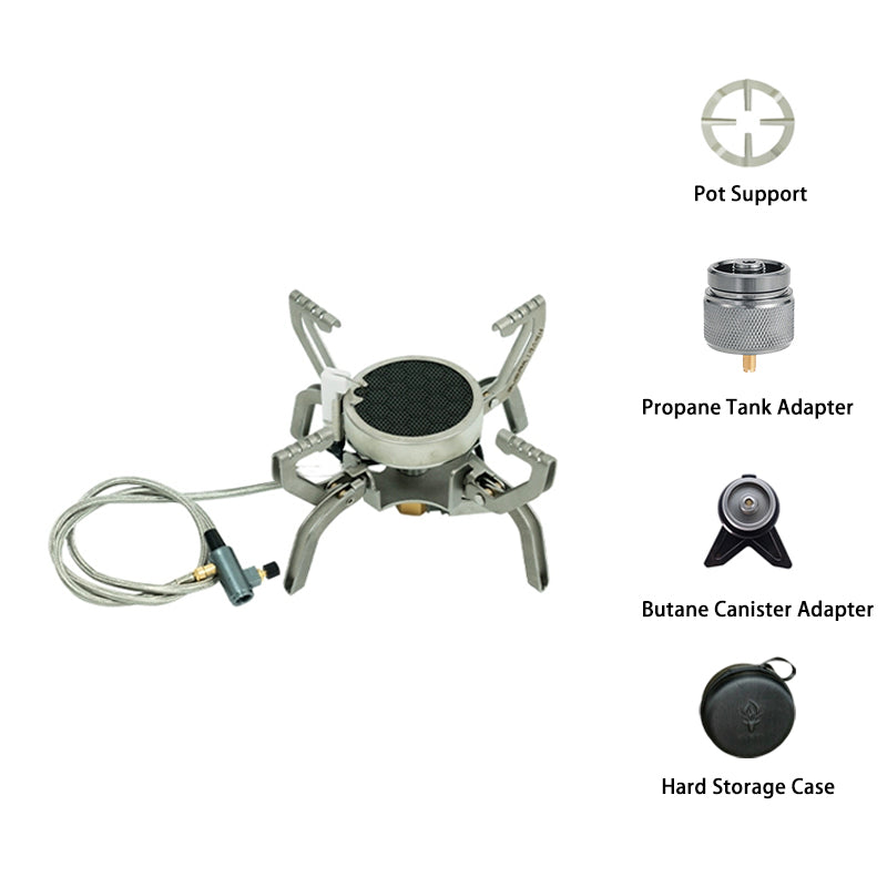 3800W High-Power Camping Stove – Stable Pressure Remote Gas Burner for Hiking & Camping | Campvella