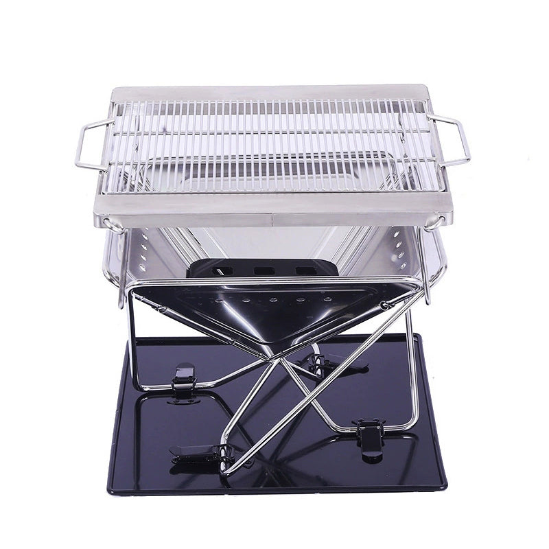 Wide-Edge Large Folding Grill