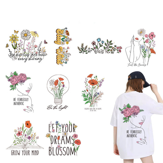 Flowers & Plants Heat Transfer Design Set (9 Designs)