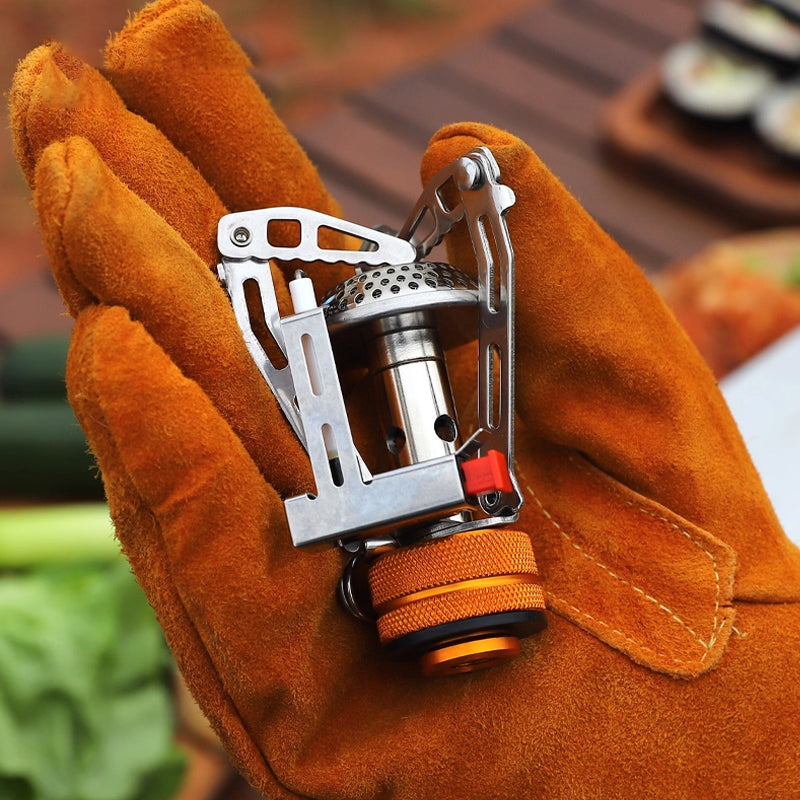 2400W Foldable Mini Stove Head – 117g Portable Hiking & Camping Burner | Campvella