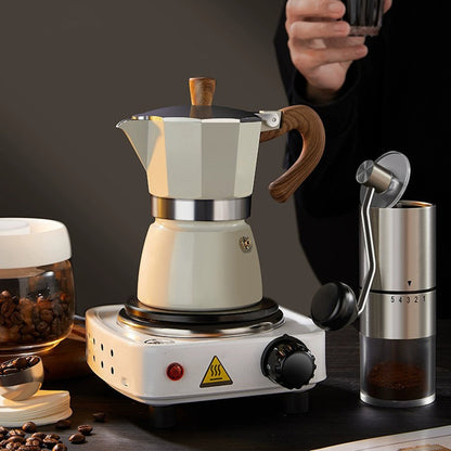 6-Cup Moka Pot Coffee Set – 8-Piece Brewing Kit