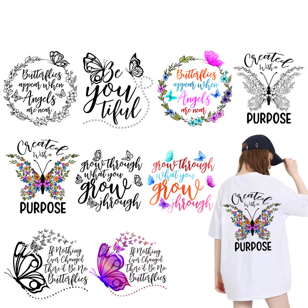 Butterfly Heat Transfer Design Set (9 Designs)