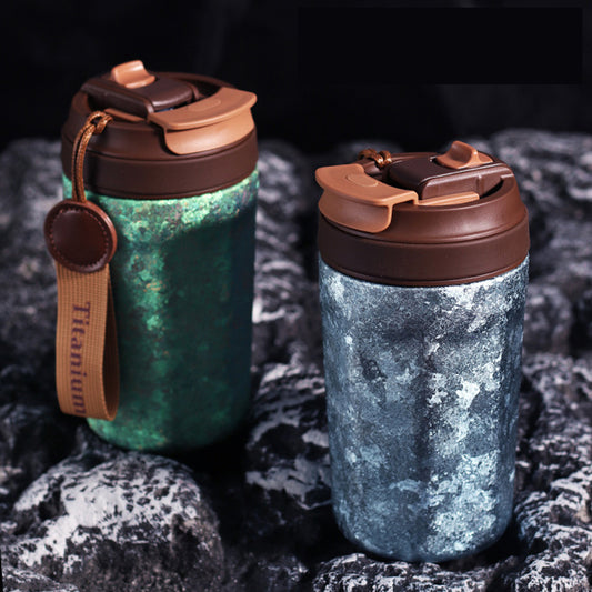 Titanium Ice-Texture Coffee Cup