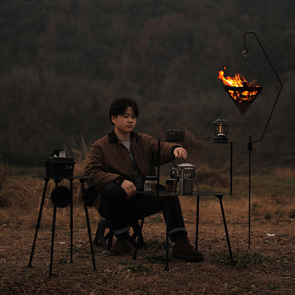 Foldable Triangle Fire Pit