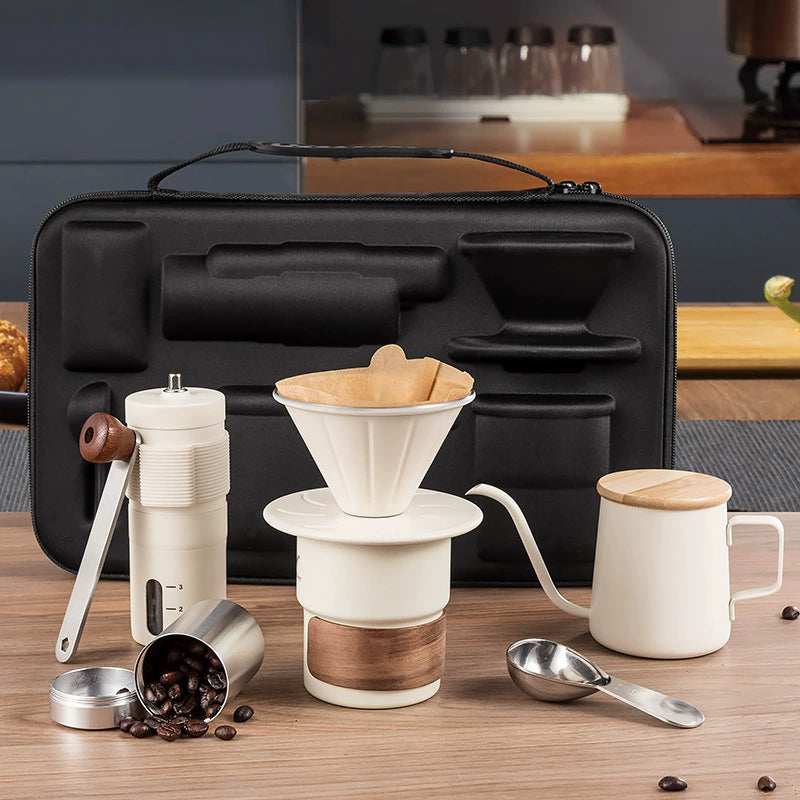 Portable 6-Piece Hand Brew Coffee Set with EVA Case