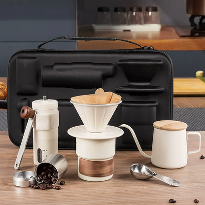 Portable 6-Piece Hand Brew Coffee Set with EVA Case