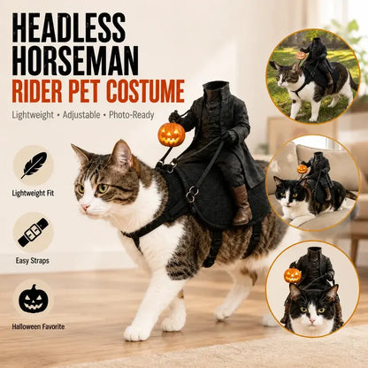 😺Headless Horseman Pet Halloween Costume🎃