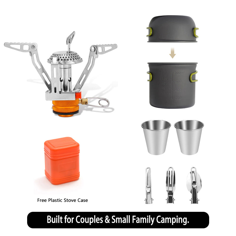 2400W Foldable Mini Stove Head – 117g Portable Hiking & Camping Burner | Campvella