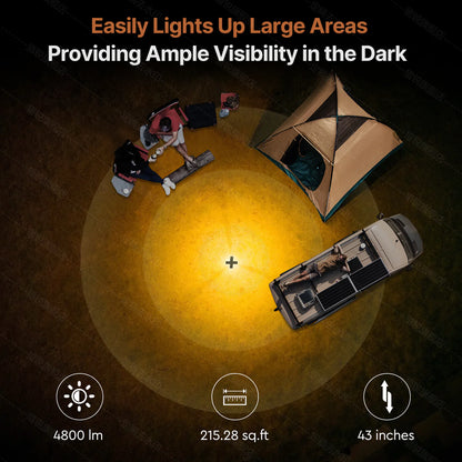 4800 LM Telescopic Camping Lights
