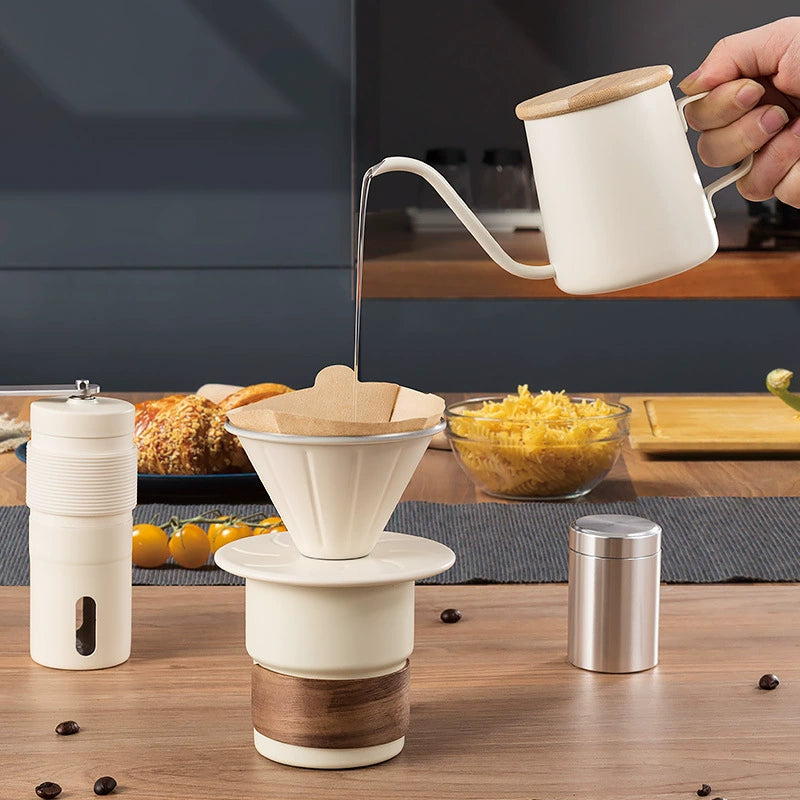 Portable 6-Piece Hand Brew Coffee Set with EVA Case