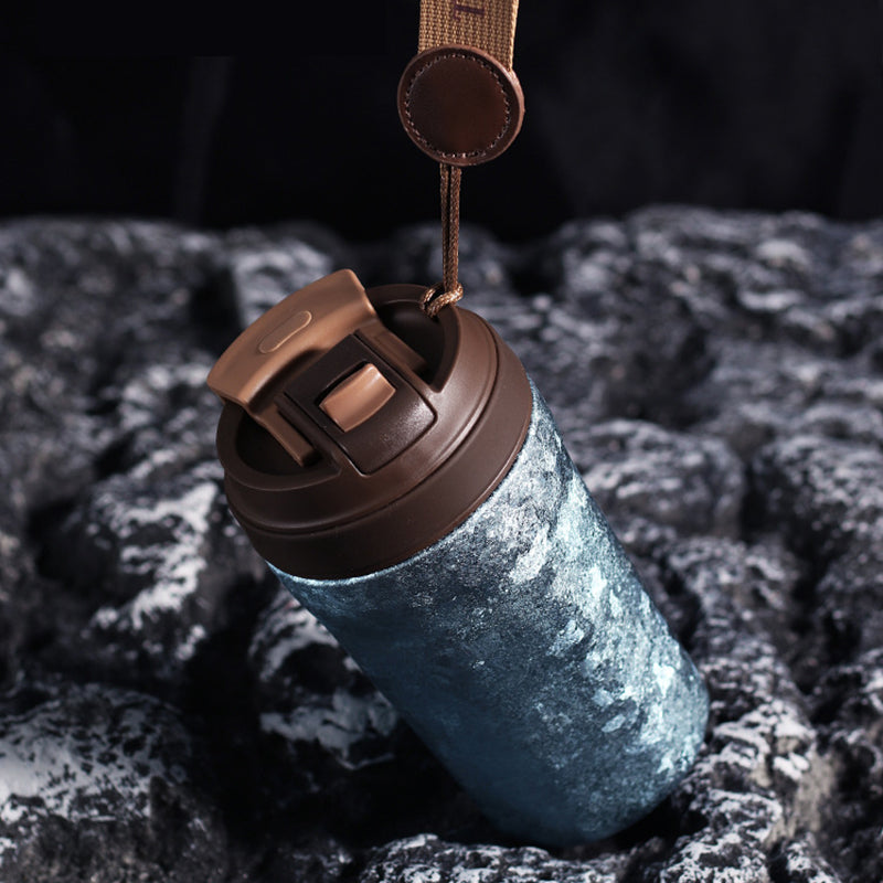 Titanium Ice-Texture Coffee Cup