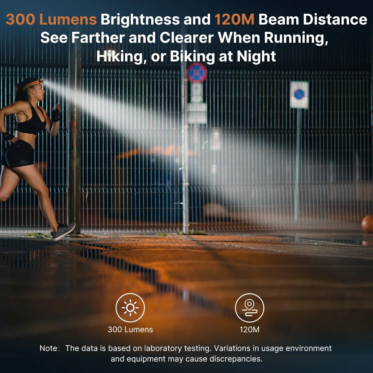 Ultra-Light Gesture Control Running headlamp