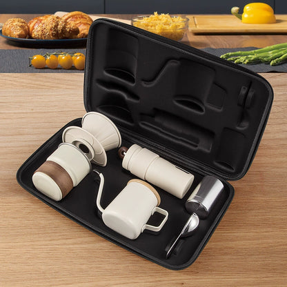 Portable 6-Piece Hand Brew Coffee Set with EVA Case
