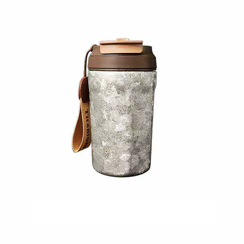 Titanium Ice-Texture Coffee Cup