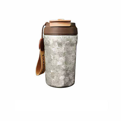 Titanium Ice-Texture Coffee Cup