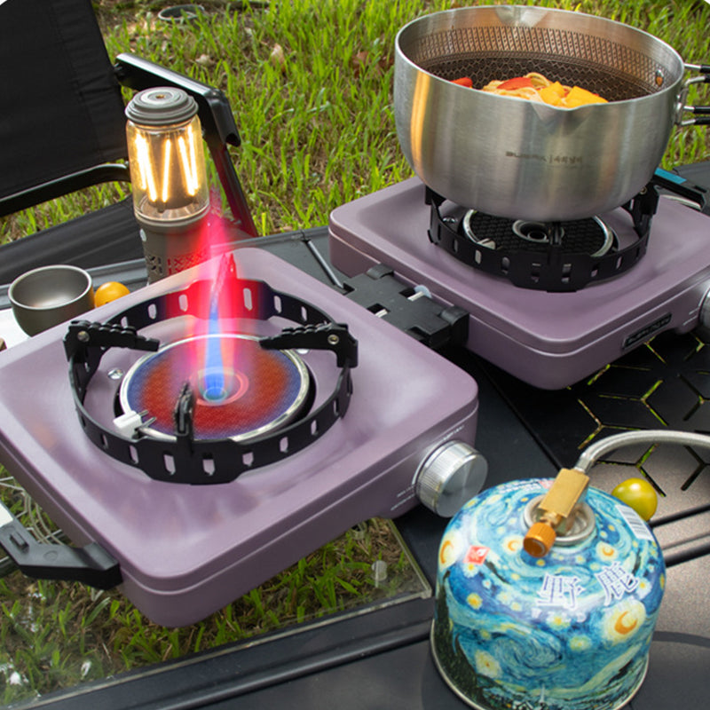 Split-Type Dual-Burner Portable Camping Gas Stove