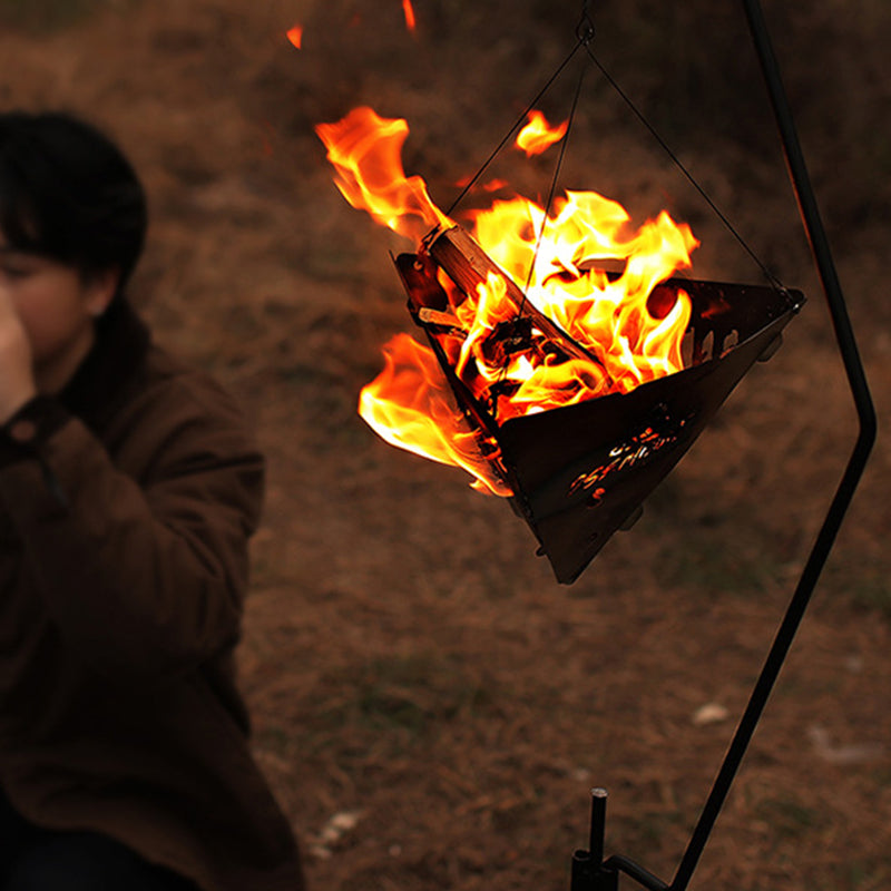 Foldable Triangle Fire Pit
