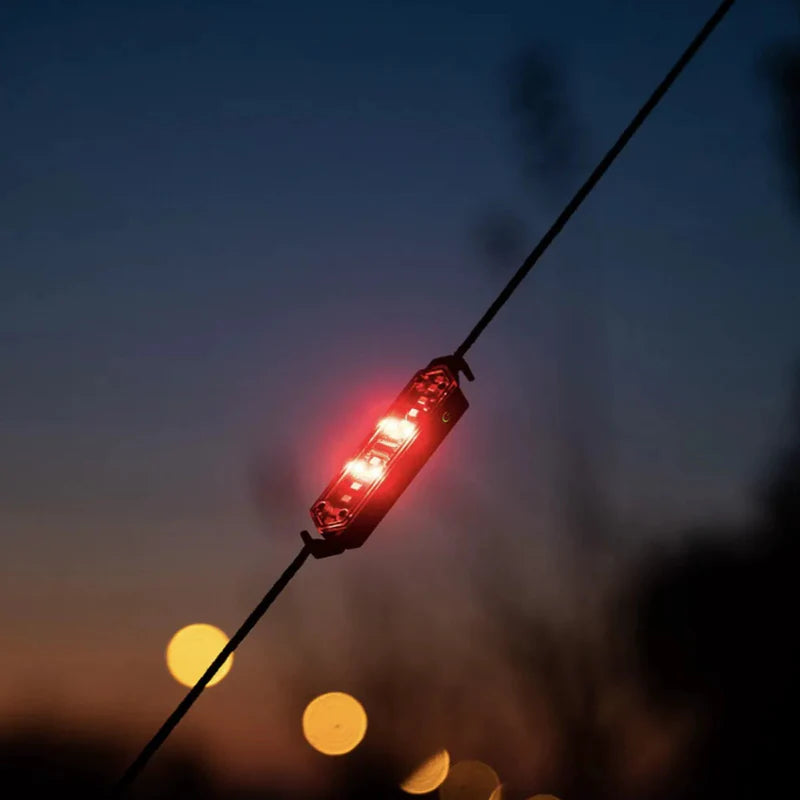 8-Piece Camping Rope Light Set with Buckles, Type-C Rechargeable, Stepless Dimming | Traverseon