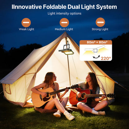 2400LM Solar-Powered Lithium Battery Flood Light