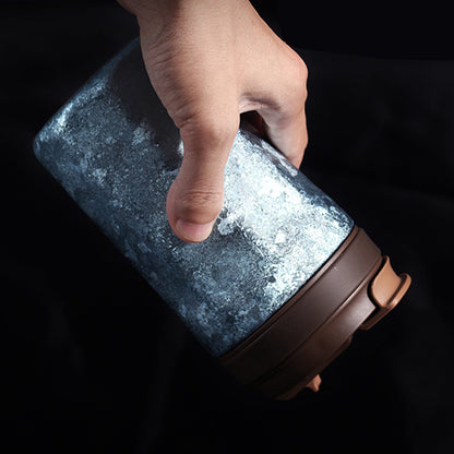 Titanium Ice-Texture Coffee Cup