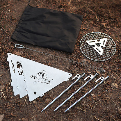 Foldable Triangle Fire Pit