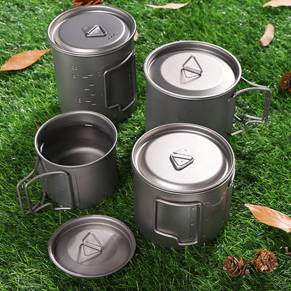 Titanium Camping Cup with Lid