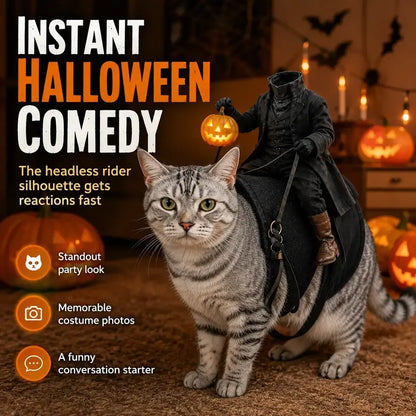 😺Headless Horseman Pet Halloween Costume🎃
