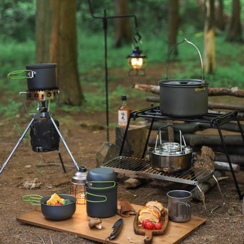 Outdoor Camping Cookware & Stove Kit