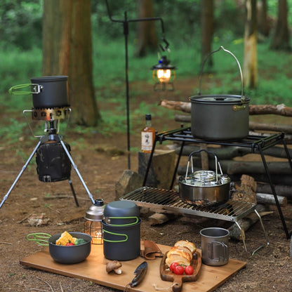 Outdoor Camping Cookware & Stove Kit