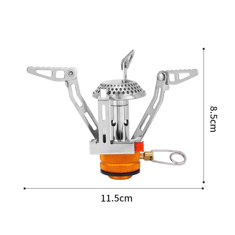 2400W Foldable Mini Stove Head – 117g Portable Hiking & Camping Burner | Campvella