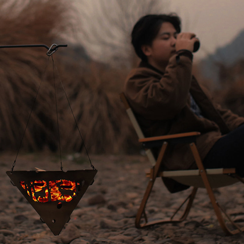 Foldable Triangle Fire Pit