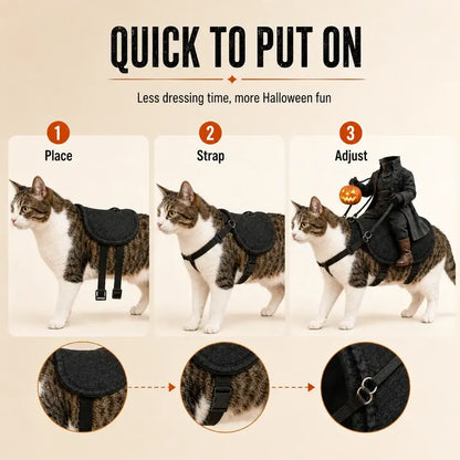 😺Headless Horseman Pet Halloween Costume🎃