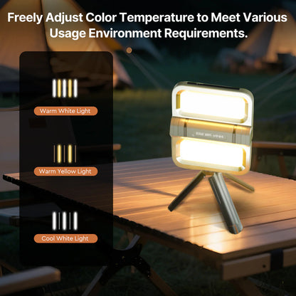 2400LM Solar-Powered Lithium Battery Flood Light