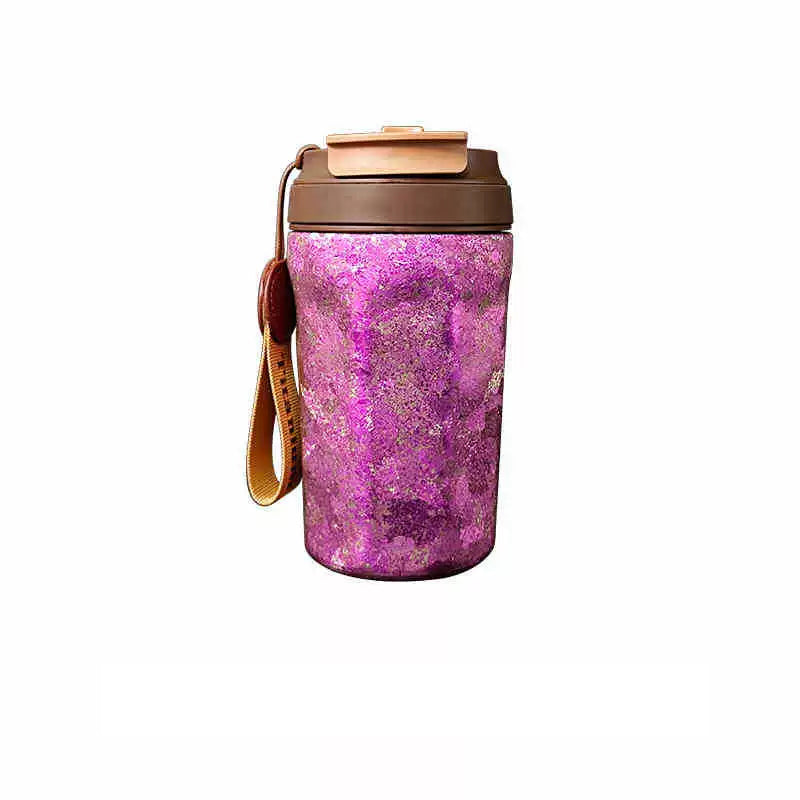 Titanium Ice-Texture Coffee Cup